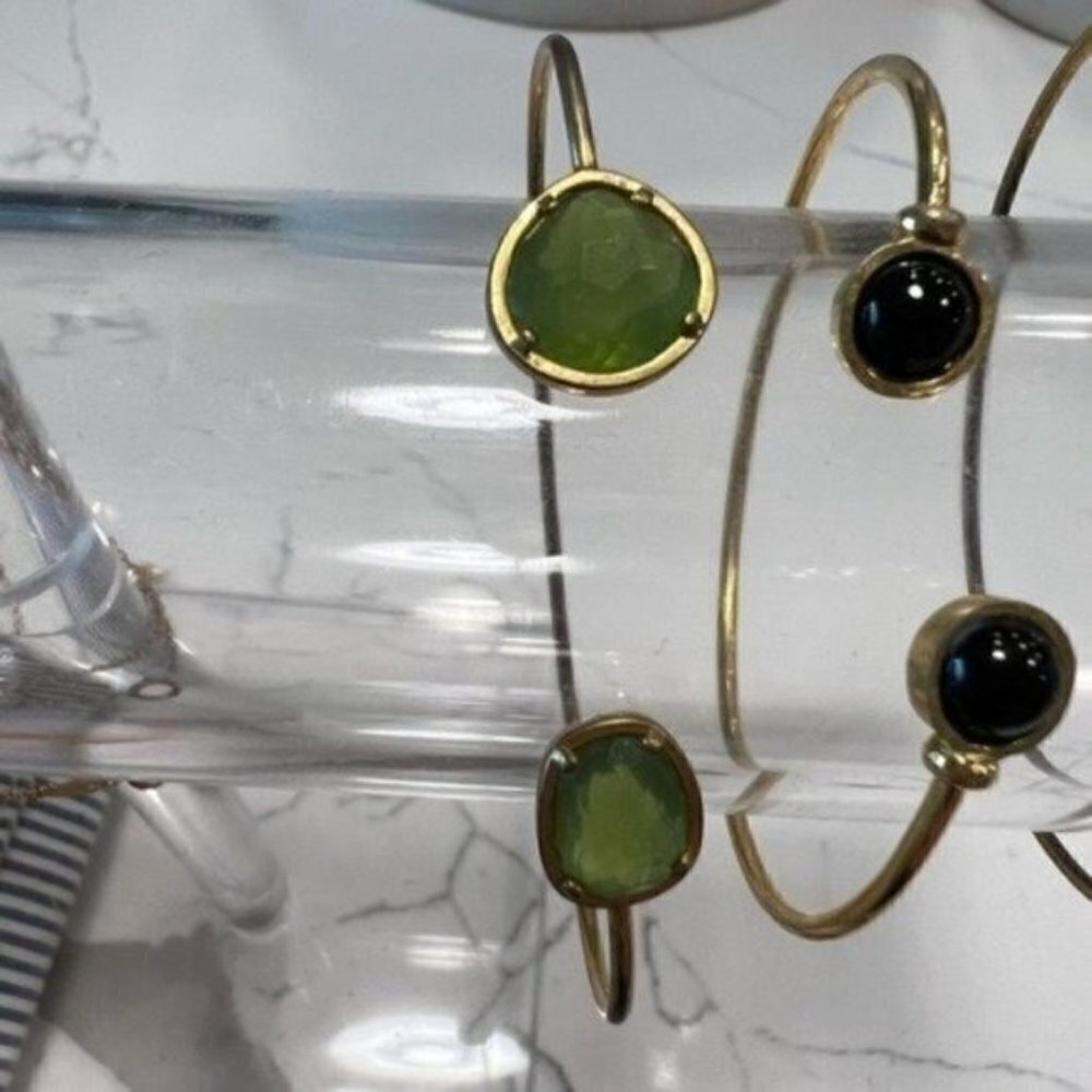 Set of 3 Gold Bracelets - Bracelet for Women - Gold Jewelry for Women - Braclet - Picture 5 of 7